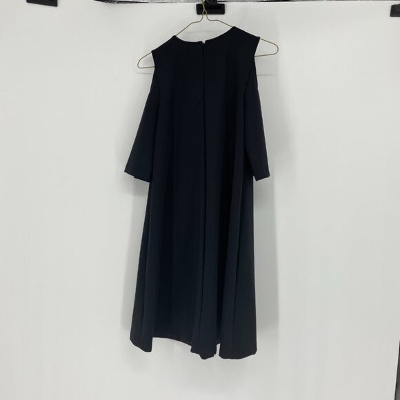 Tanya Taylor Kathy Cold Shoulder Dress solid  black - Picture 10 of 16